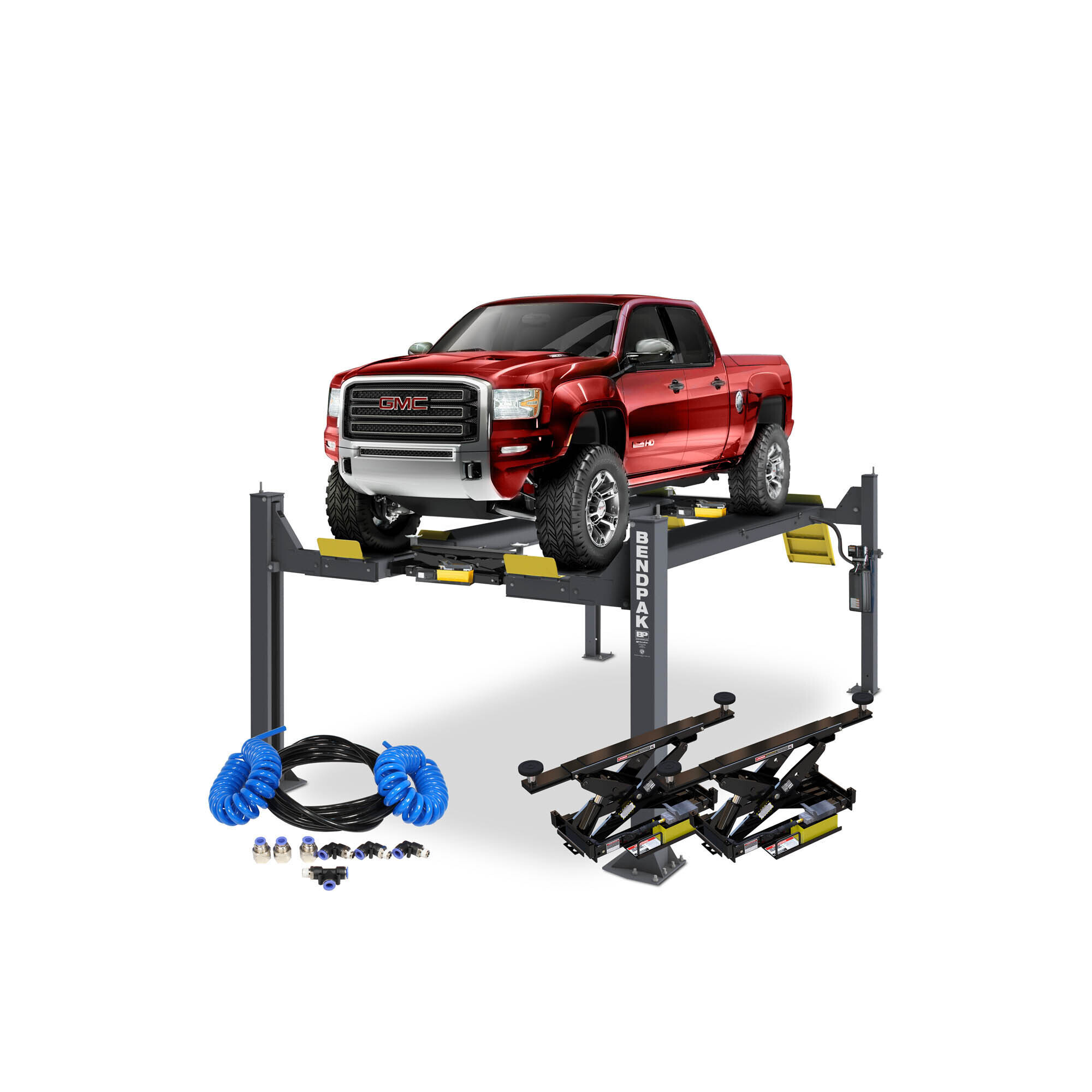 BendPak Open-Front Alignment Kit — 14,000-Lb. Capacity, Adjustable Height, Built-In Lubrication, Model# HDSO-14AX